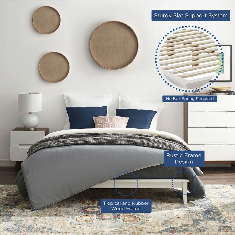 Modway - Lodge Full Wood Platform Bed Frame image number 5