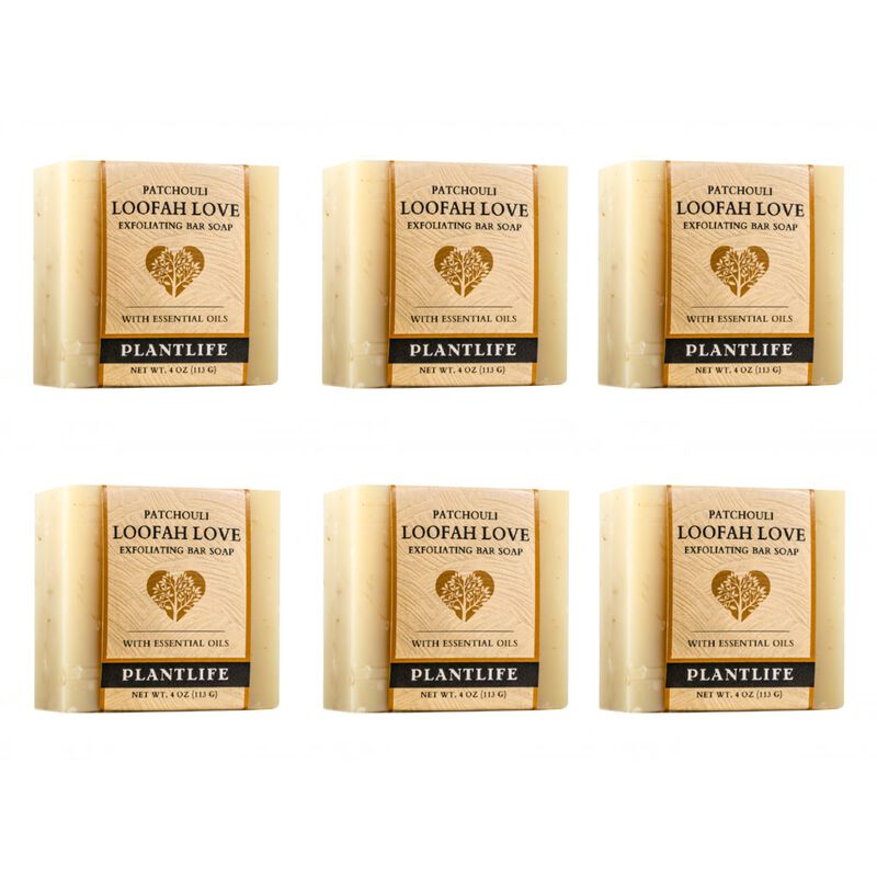 Plantlife Bar Soap - Loofah Love Patchouli 6 Pack image number 2