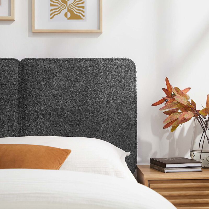 Lindee Boucle Fabric Twin Headboard image number 6