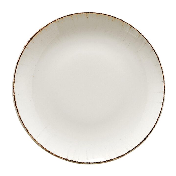 Retro dia.10" Round Decorated Porcelain Plate (Set of 4)