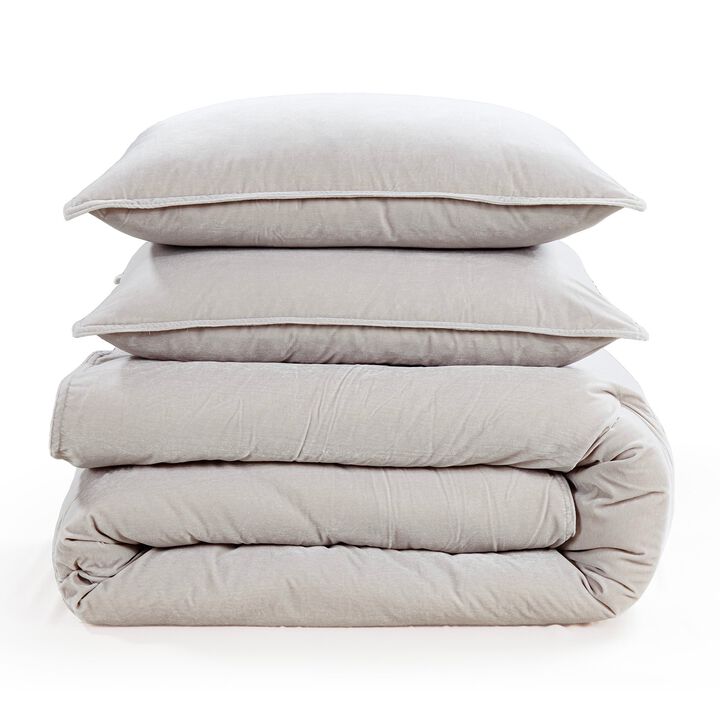 Estelle Taupe King Comforter Set