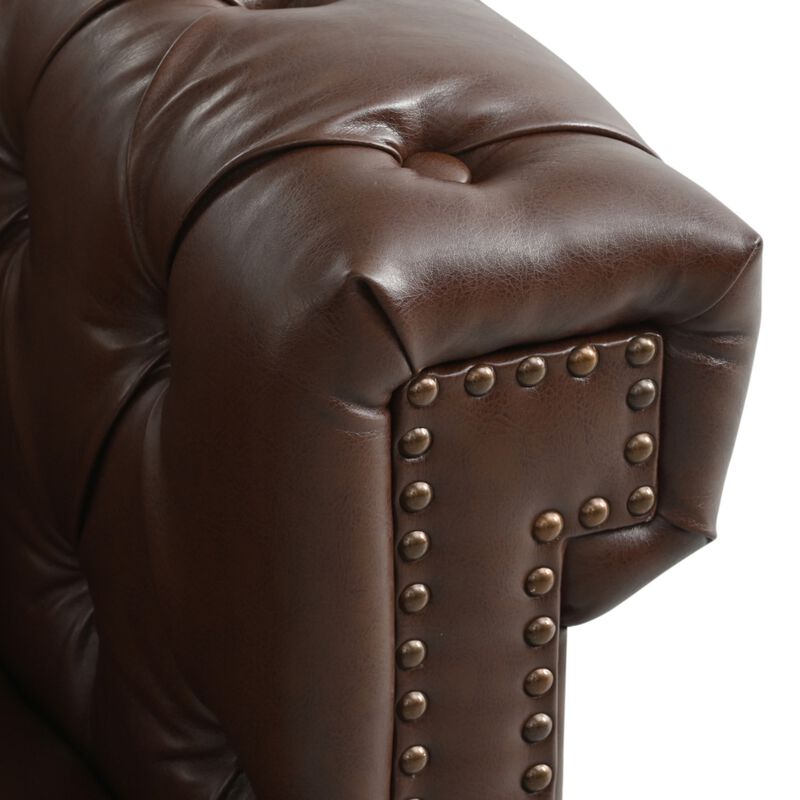 Zefwi Chesterfield L-Shaped Sectional Sofa image number 5