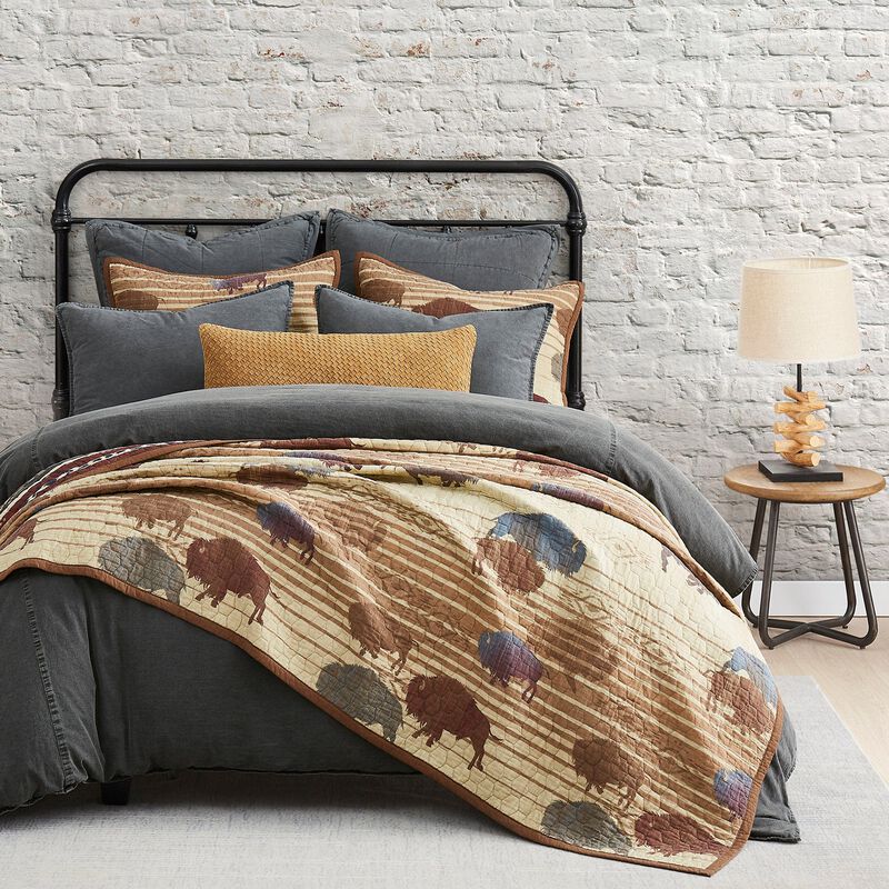 Home on the Range Twin Reversible Quilt Set image number 2