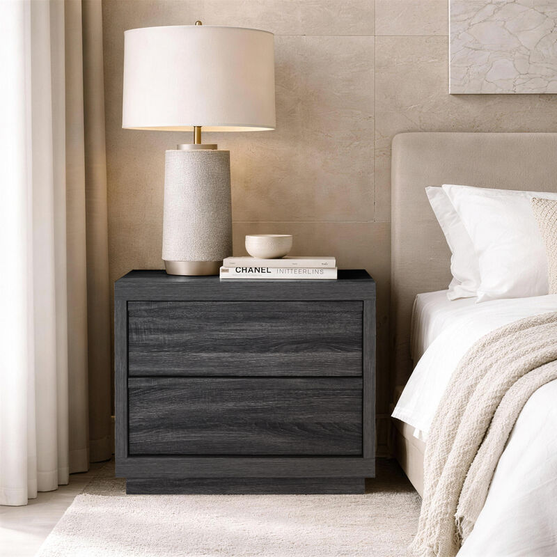 Navis 26" Nightstand in Gray (2-Drawer) image number 1