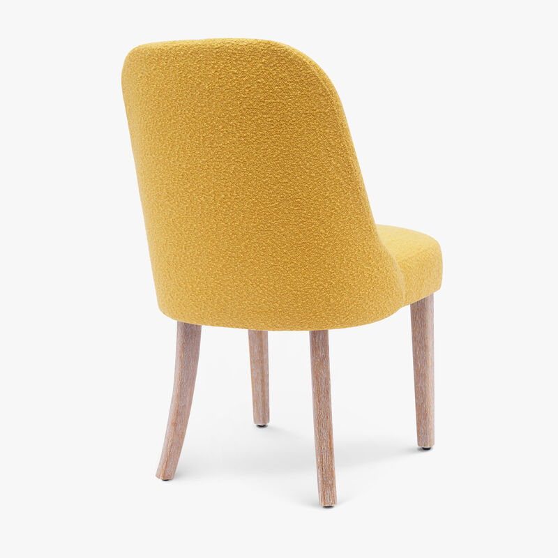 WestinTrends Mid-Century Modern Upholstered Boucle Dining Chair image number 5
