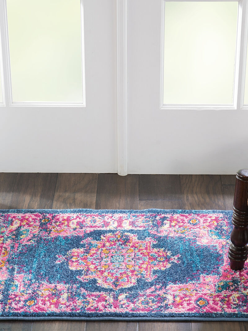 Passion PSN03 Blue 1'10" x 6' Rug image number 8