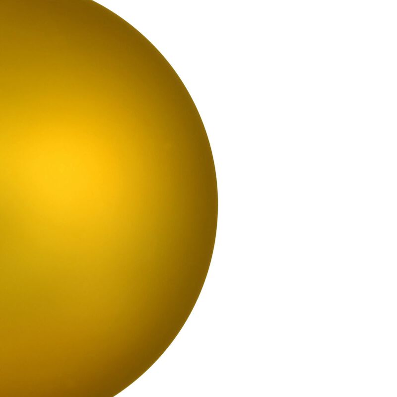 Vickerman 8" Medallion Gold Matte Ball Ornament. image number 2