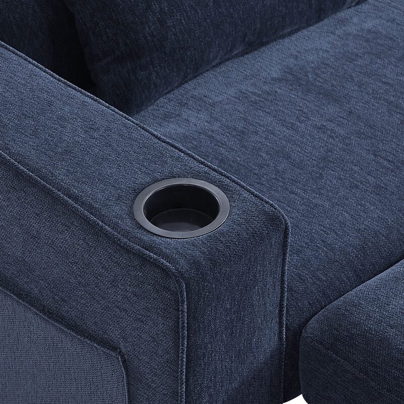 Merax Modern Sleeper Sofa Pull-out Sofa Bed with Adjustable Backrest for Living Room