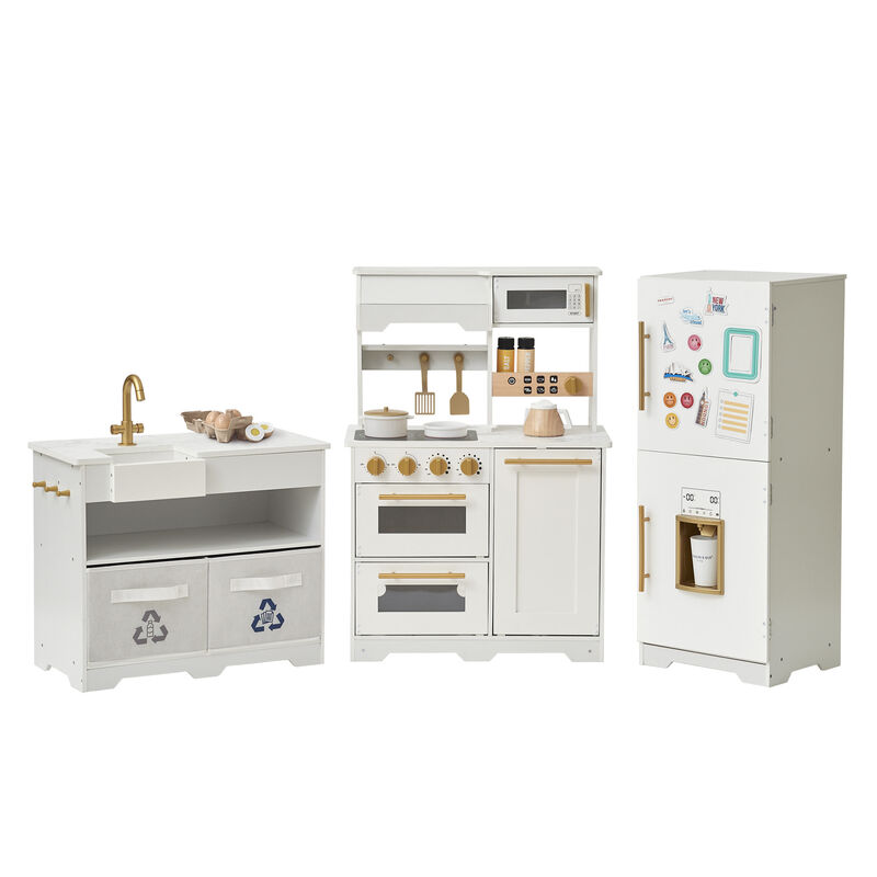 Little Chef Atlanta Modular Play Kitchen, White/Gold image number 8