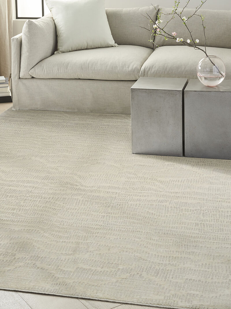 CK079 Notes NOT01 Ivory/Silver 5'3" x 7'3" Rug