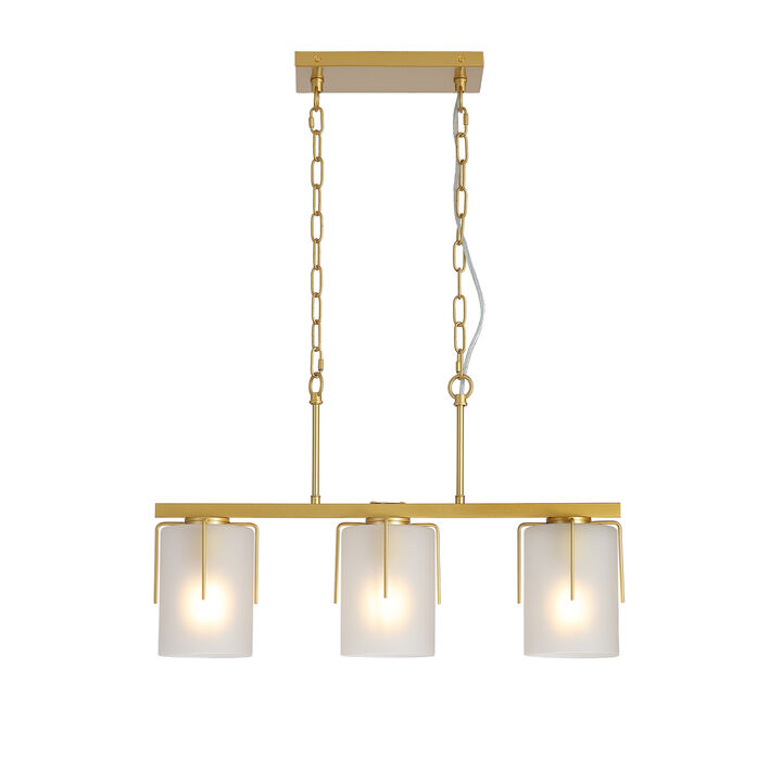 ELEMENT ACE Industrial Pendant Light with Clear Glass Shade Glare-Free Ceiling Light Fixture for Kitchen Island Dining Room Entryway Home Decor
