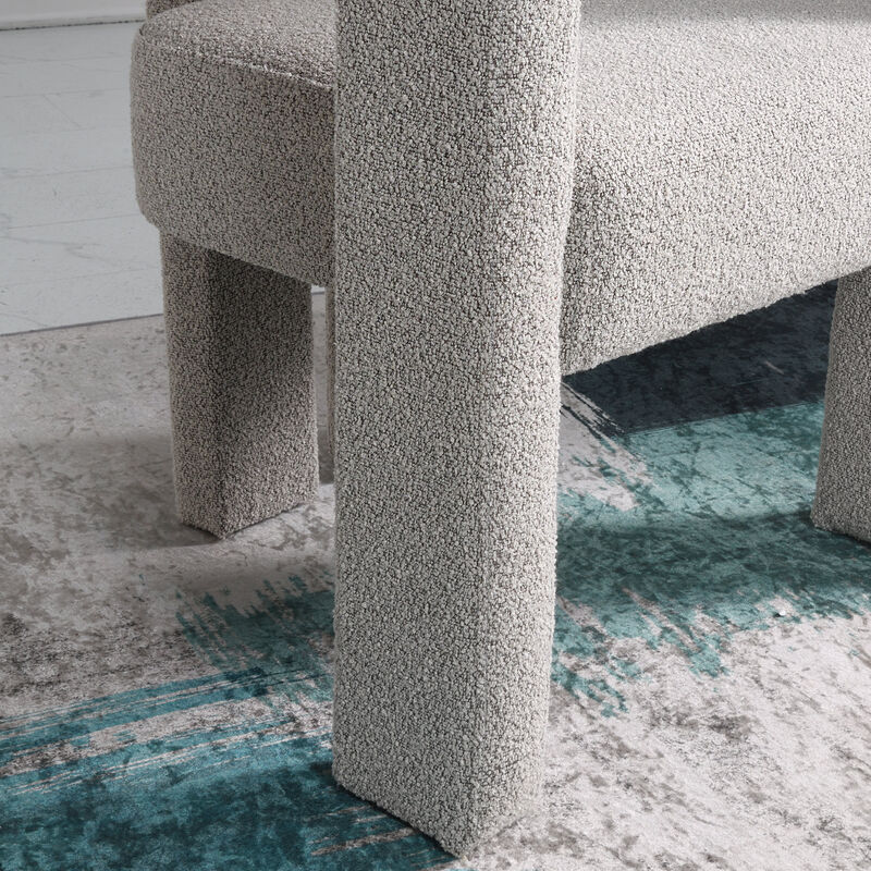 Hal Modern Boucle Armchair Set