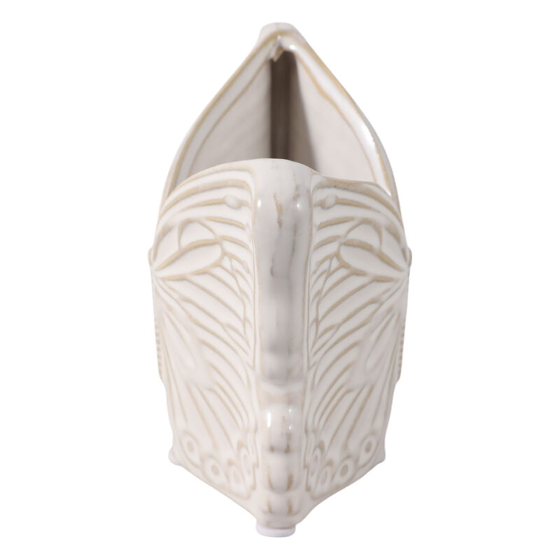 5" Butterfly Pencil Cup, Ivory image number 2