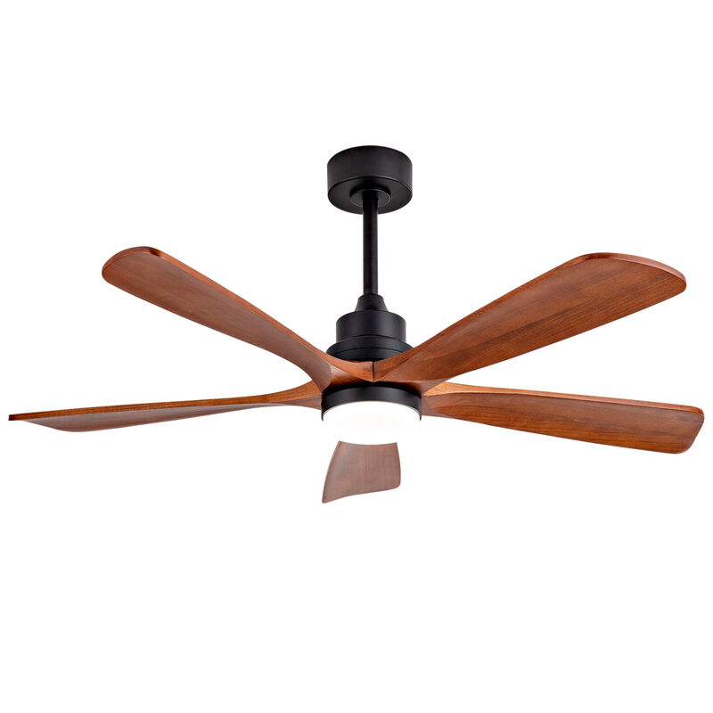 ELEMENT ACE Modern 52 Inch Outdoor Ceiling Fan with Integrated LED Light and Silent DC Motor image number 9