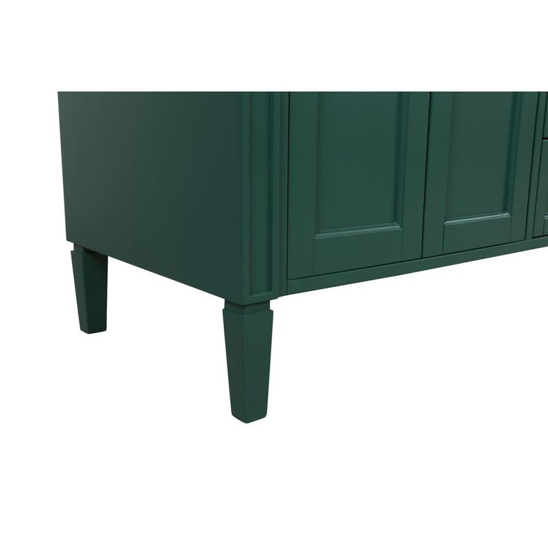 Elegant Kitchen and Bath 60 inch double bathroom vanity in green