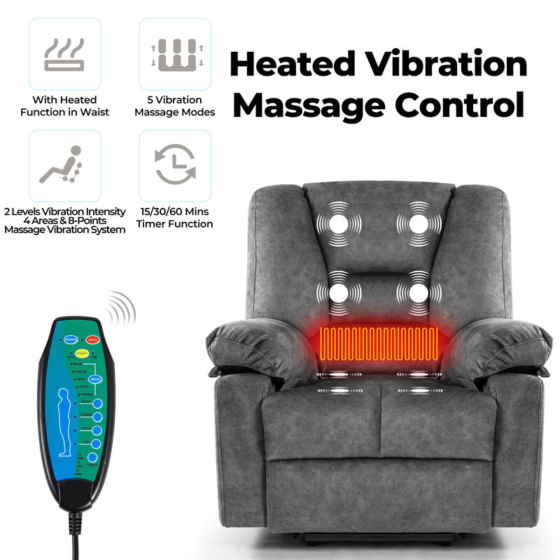 Streamdale Power Lift Recliner Chair Sofa for Elderly with Massage