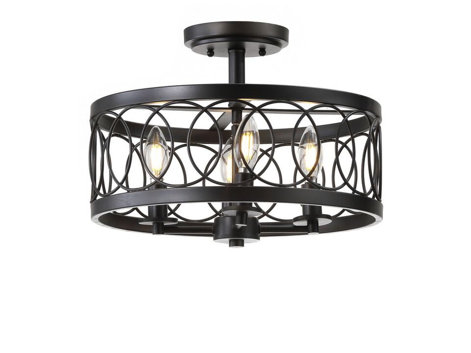 Sylvain Metal LED Semi-Flush Mount