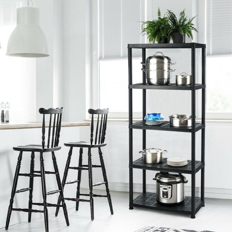 5-Tier Storage Shelving Unit Heavy Duty Rack for Kitchen Room Garage to Save Space