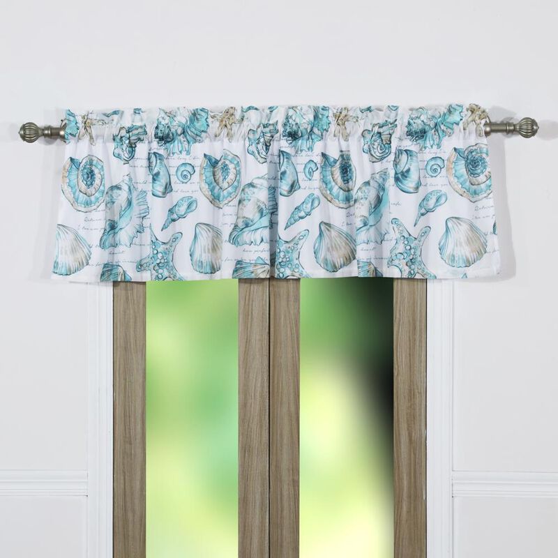 Barefoot Bungalow Cruz Window Valance - 84x19", Multicolor