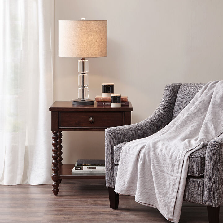Gracie Mills Hebert Farmhouse Style Nightstand