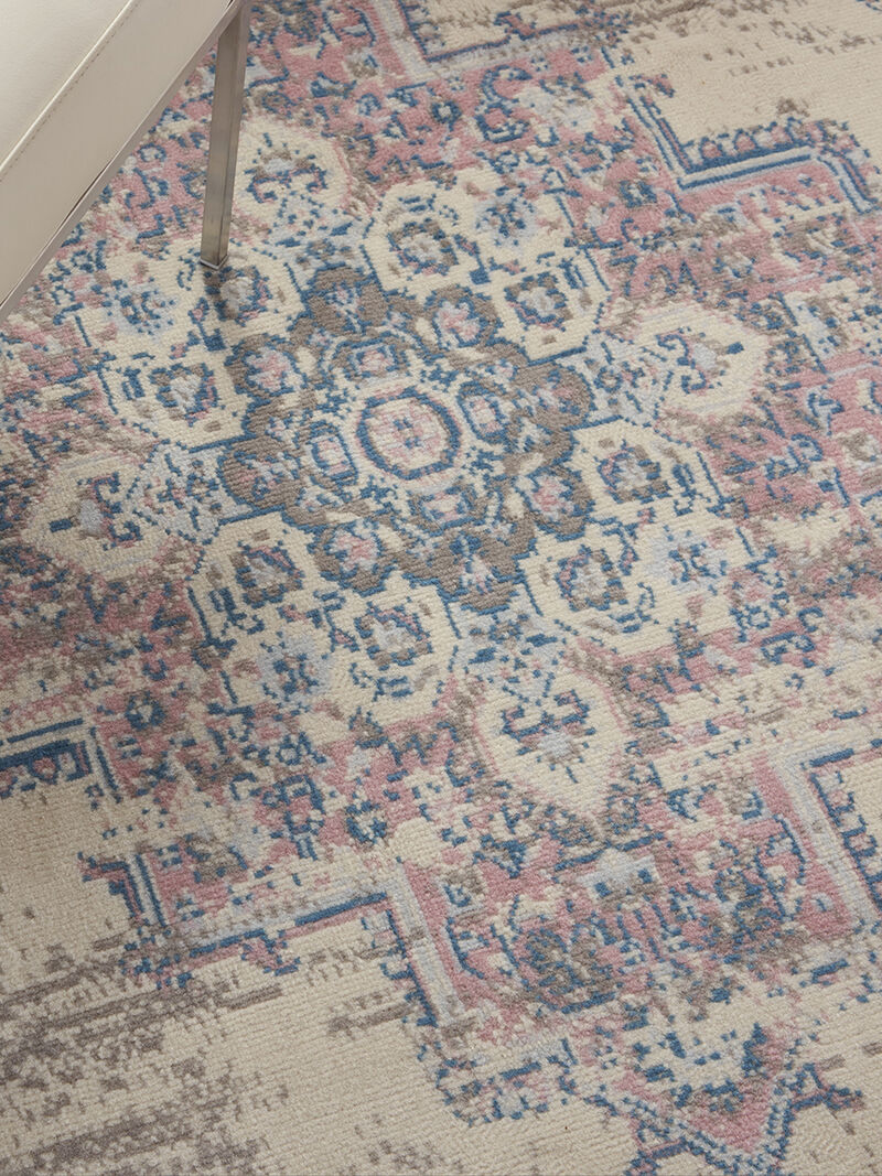 Grafix GRF14 Ivory/Pink 6' x 9' Rug