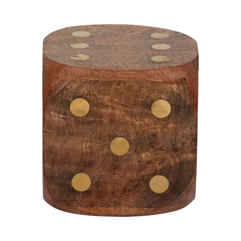 Wood, 5x5 Dice, Antique Brown image number 0