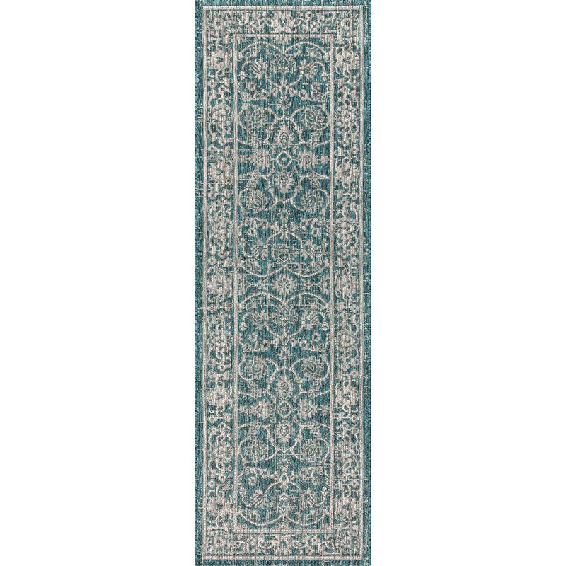Palazzo Vine and Border Textured Weave Indoor/Outdoor Area Rug