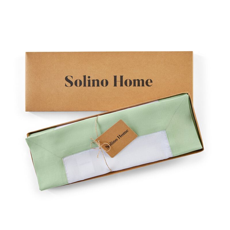 Solino Home Contempo 100% Linen Placemats &ndash; Set of 4, 14 x 19 in, Machine Washable, Holiday and Everyday Dining