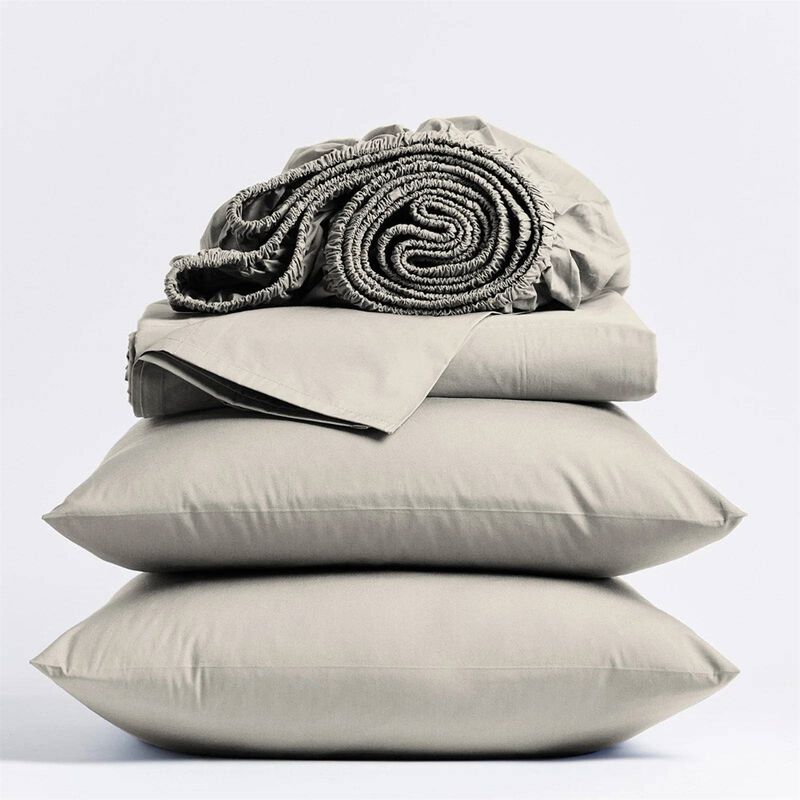Cotton Sheet Set 100 Percent Natural Feel Bedding for Everyday Comfort