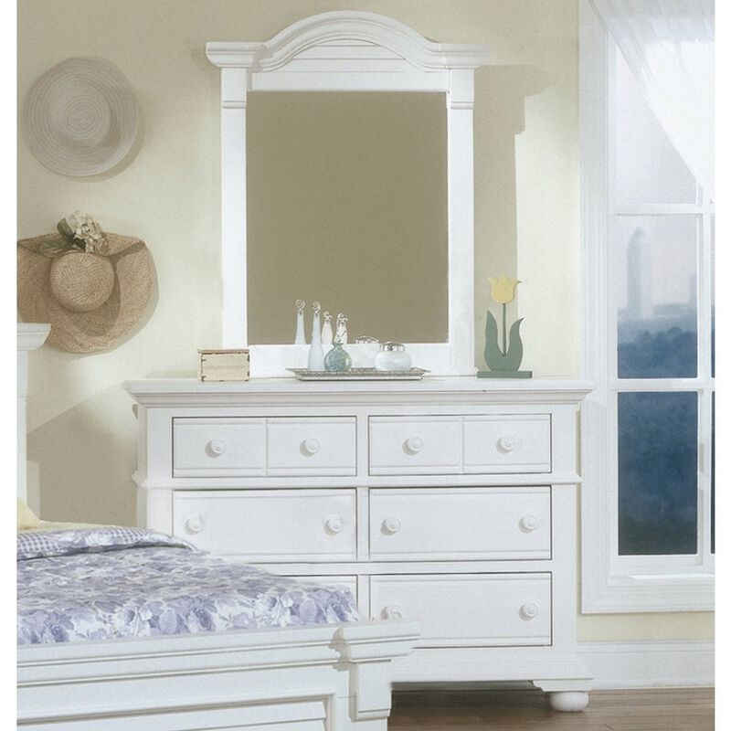 American Woodcrafters Cottage Traditions Double Dresser - White Cottage
