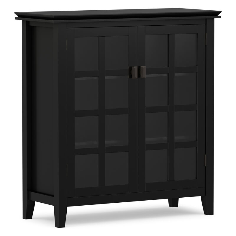 Artisan SOLID WOOD 38 inch Wide Transitional Medium Storage Cabinet in Black image number 0