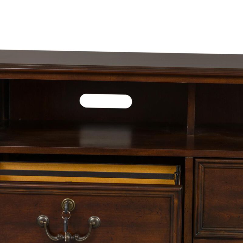 Liberty Furniture Brayton Manor Jr Executive Media Lateral File in Cognac image number 6