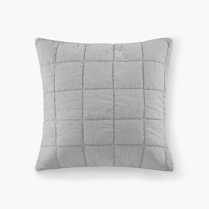 Gracie Mills Griffin Textured Grid European Pillow Sham