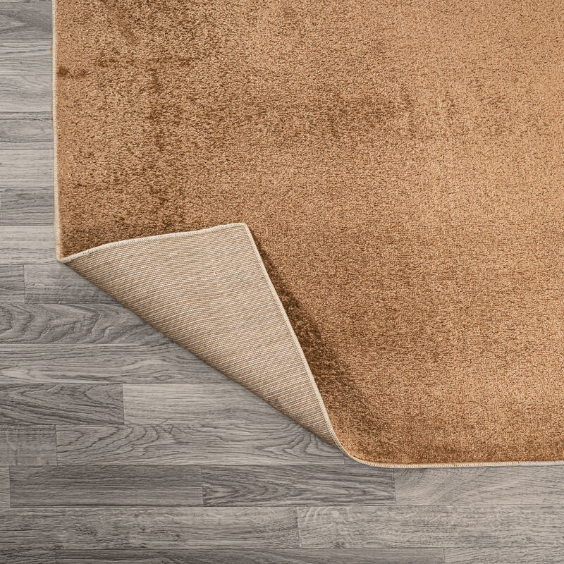Twyla Classic Solid Low-Pile Machine-Washable Area Rug