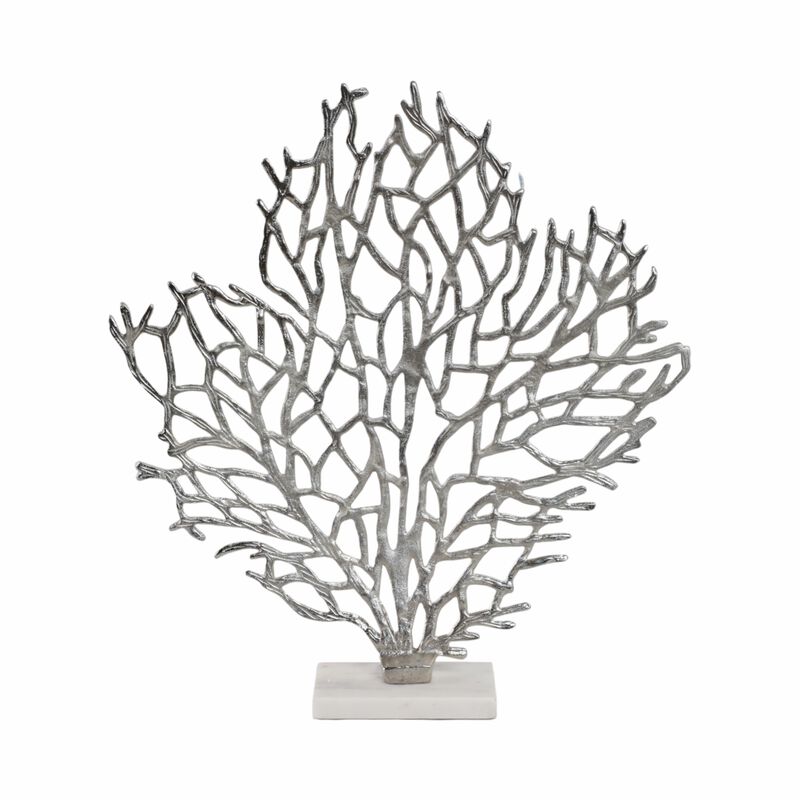 Metal Coral on Marble Base image number 3