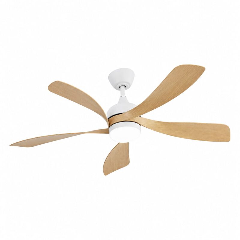 ELEMENT ACE Modern 52-Inch Ceiling Fan with Dimmable LED Light, Remote Control and Reversible Quiet DC Motor for Patios image number 0