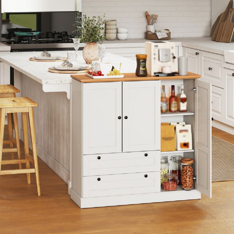 Multi-Purpose Kitchen Storage Cabinet – Buffet Sideboard with 3 Doors & 2 Drawers