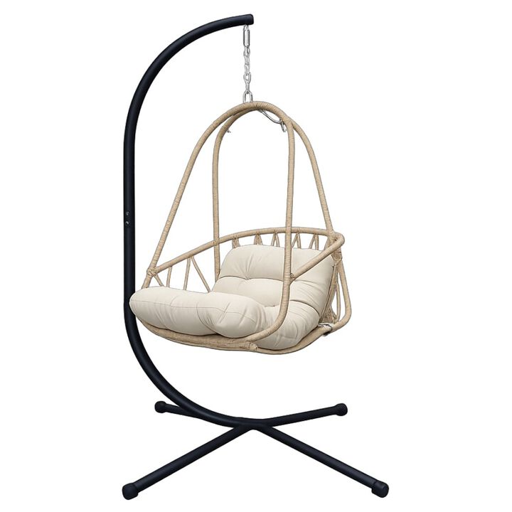 Hivvago Egg Chair with Cup Holder Stand