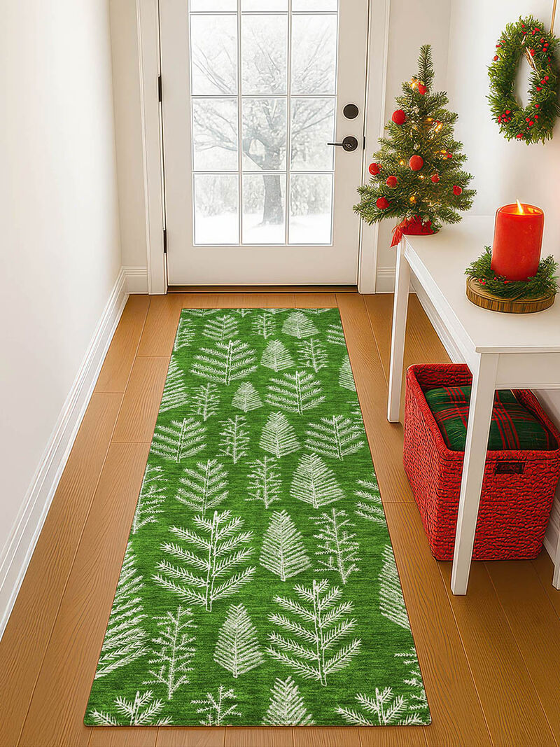 Merry & Bright MY21 Green 2'3" x 7'6" Rug