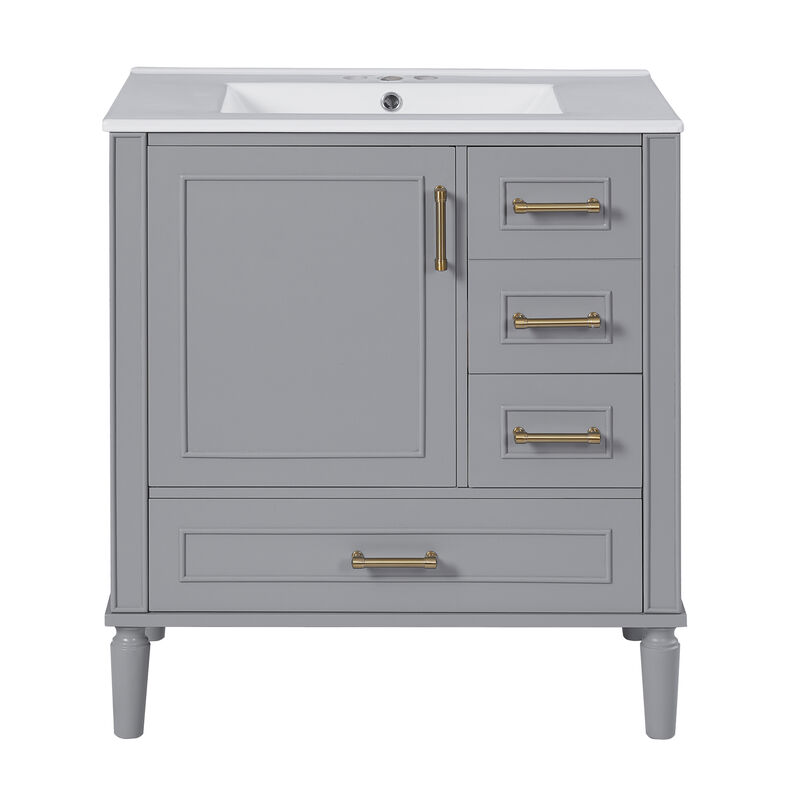 Merax Bathroom Vanity with Ceramic Sink