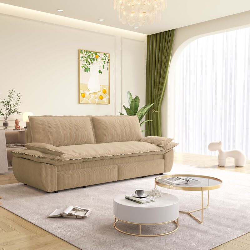 Merax Convertible Queen-Size Sleeper Sofa Bed