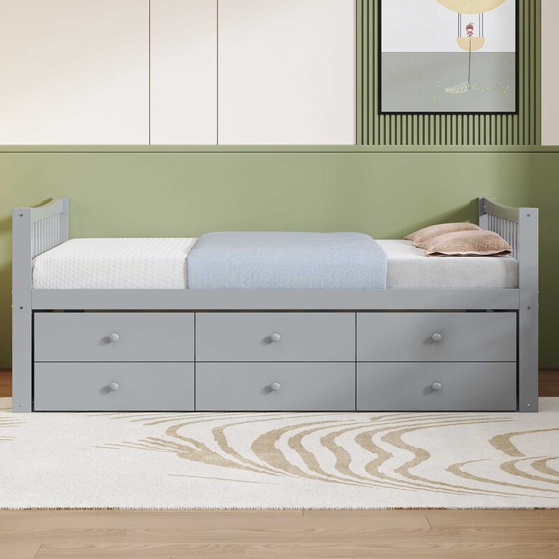 Merax Daybed with Pull-Out Trundle & 3 Drawers image number 2