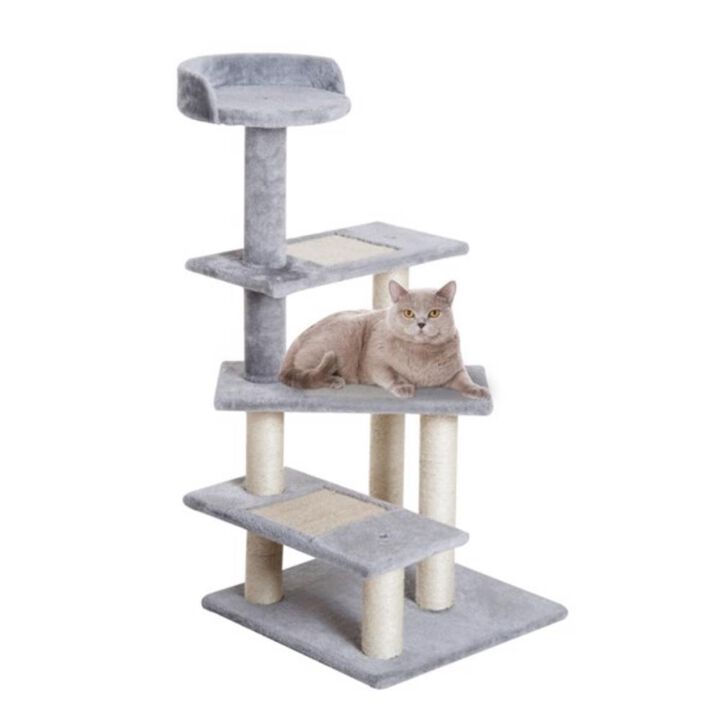 Cat House with Shelves Multi-Level Cozy Shelter & Climbing Space for Cats