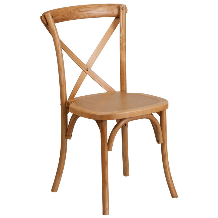 Wood Cross Back Chairs
