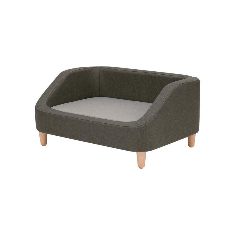 Bennett Linen Sofa Dog Bed for Small and Medium Dogs, Gray image number 3