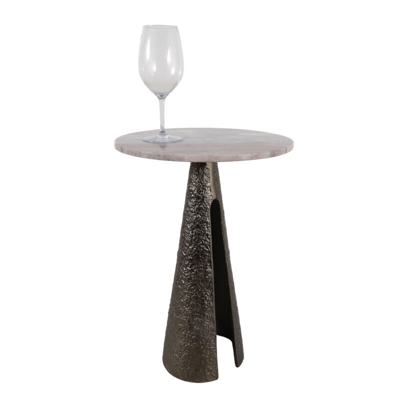 Antique Brass Marble Top Table image number 1