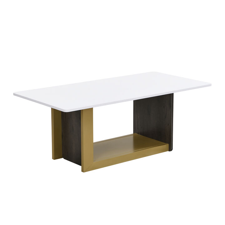 Merax Two-Piece Modern Coffee Table Set