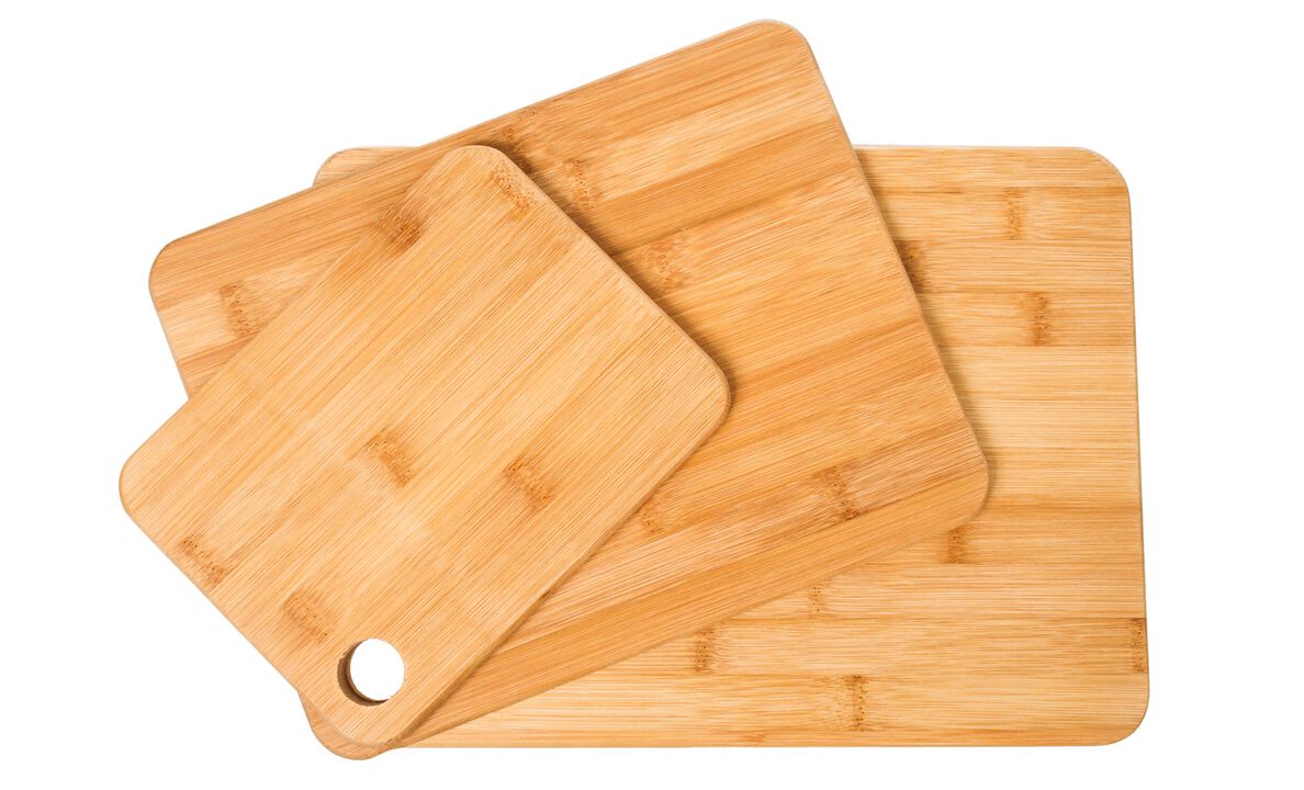 Bamboo Cutting Boards - Set of 3 Durable Chopping Boards