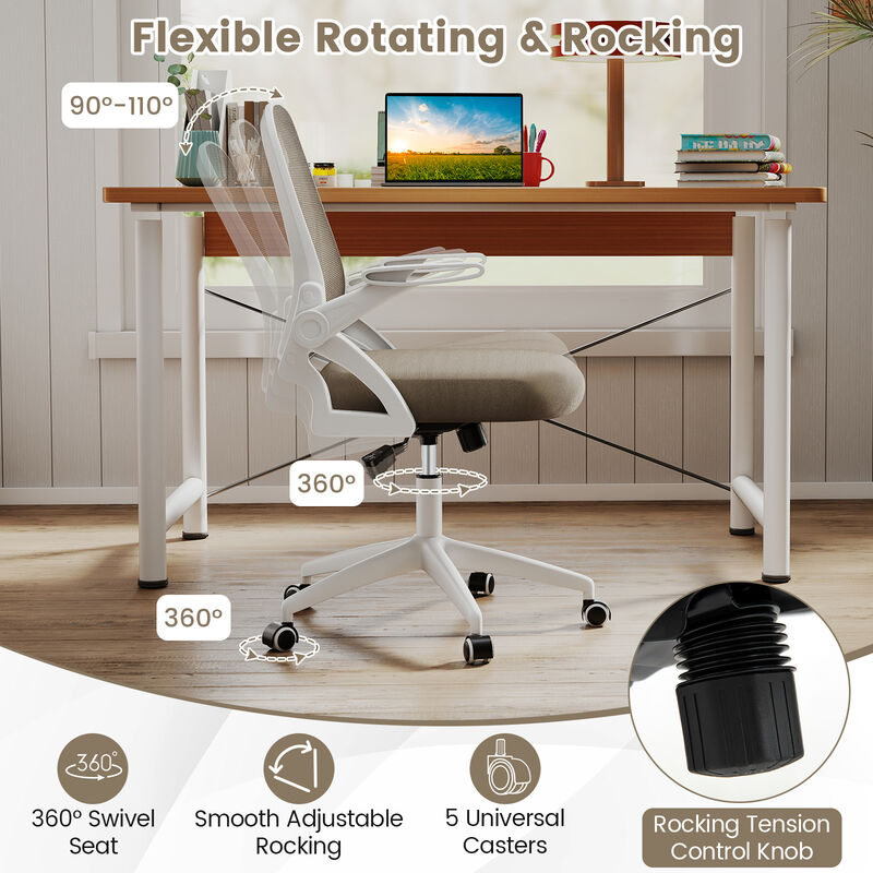 Ergonomic Task Chair with Lumbar Support and Space Saving Flip-Up Arms image number 6