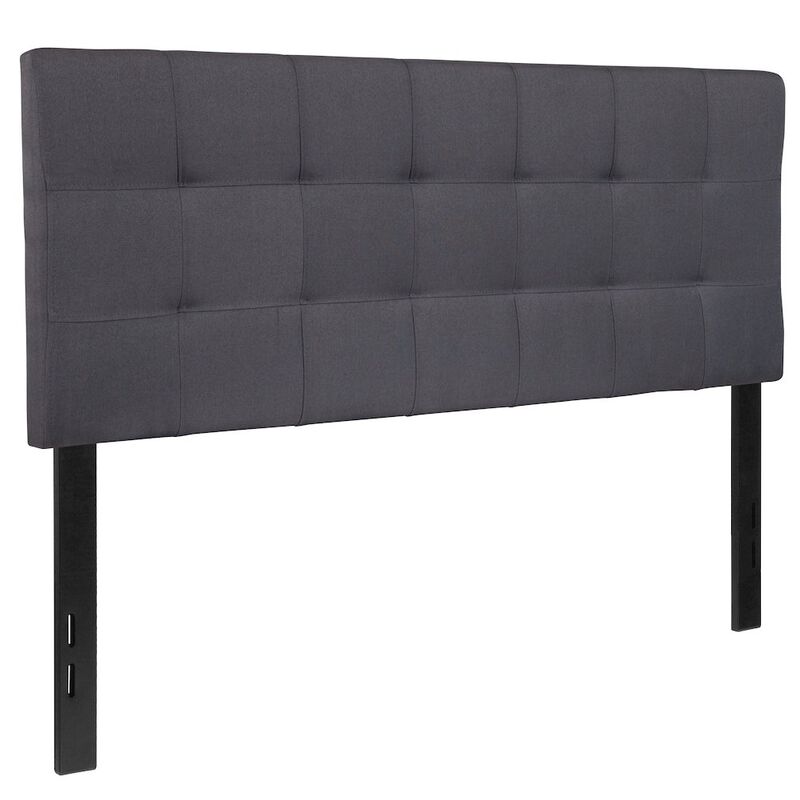Flash Furniture Tufted Upholstered Full Size Headboard in Dark Gray Fabric image number 0